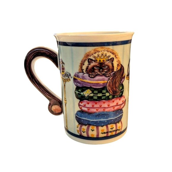 Danbury Mint Gary Patterson Comical Cats Porcelain Mug Spoiled Rotten Gift - Picture 1 of 7
